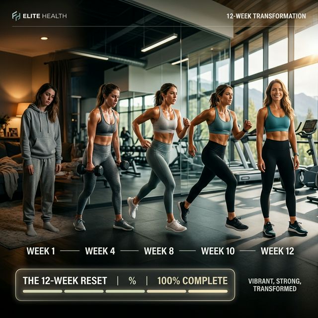 Transformation timeline from Week 1 to Week 12