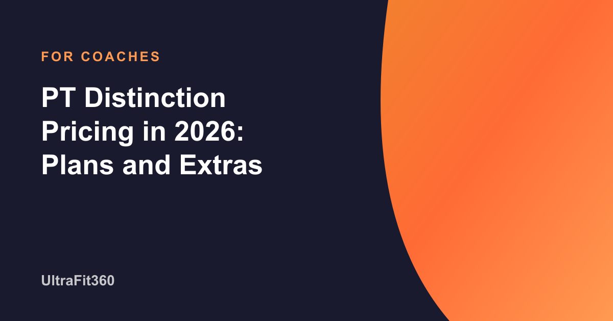 PT Distinction Pricing in 2026: Plans and Extras