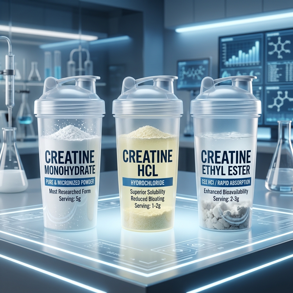 The Best Type of Creatine: Monohydrate vs. HCL vs. Ethyl Ester