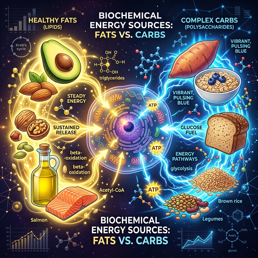 Fat vs carbs energy comparison