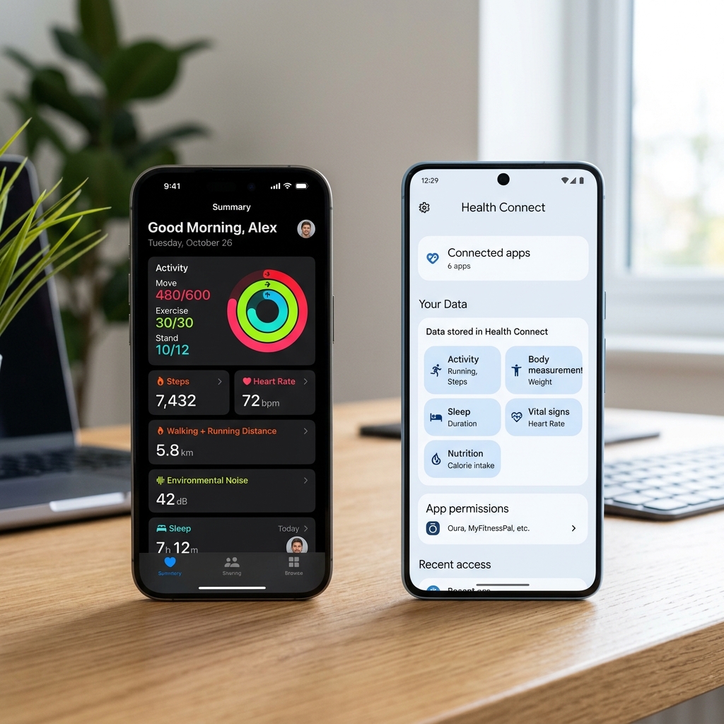 Apple Health and Google Health Connect ecosystems