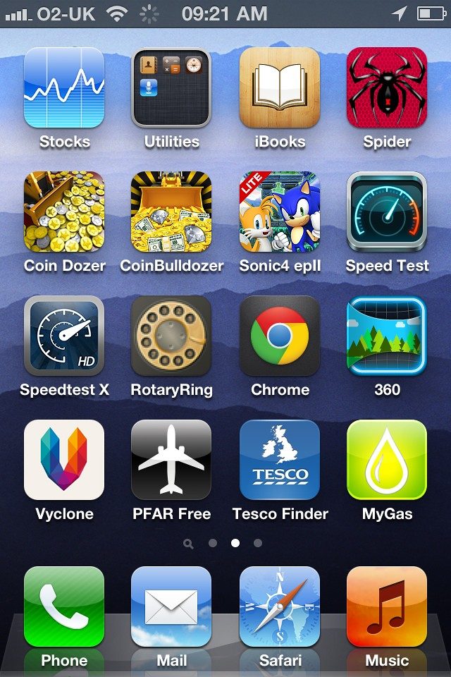 Fitness apps on smartphone