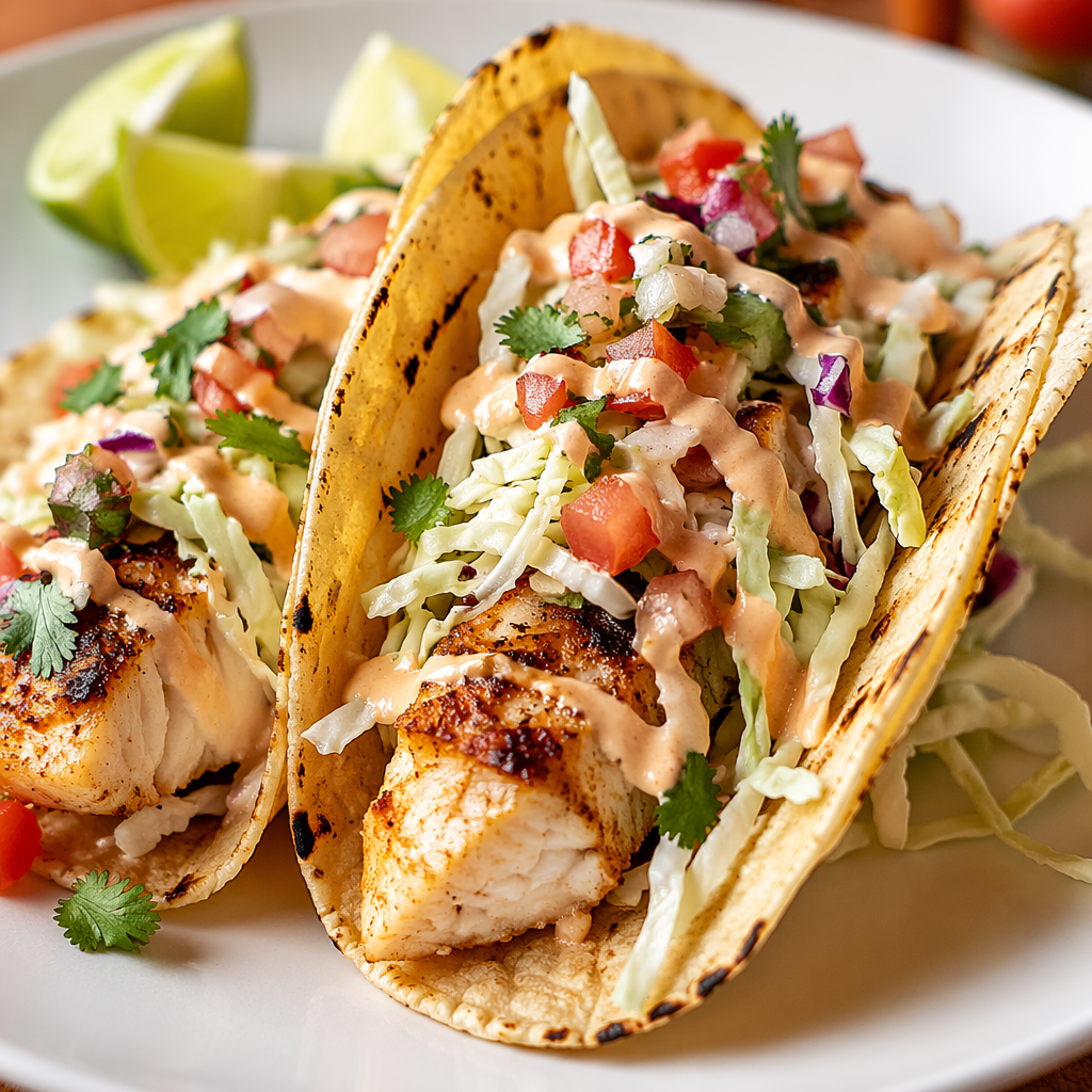 Baja Grilled Fish Tacos