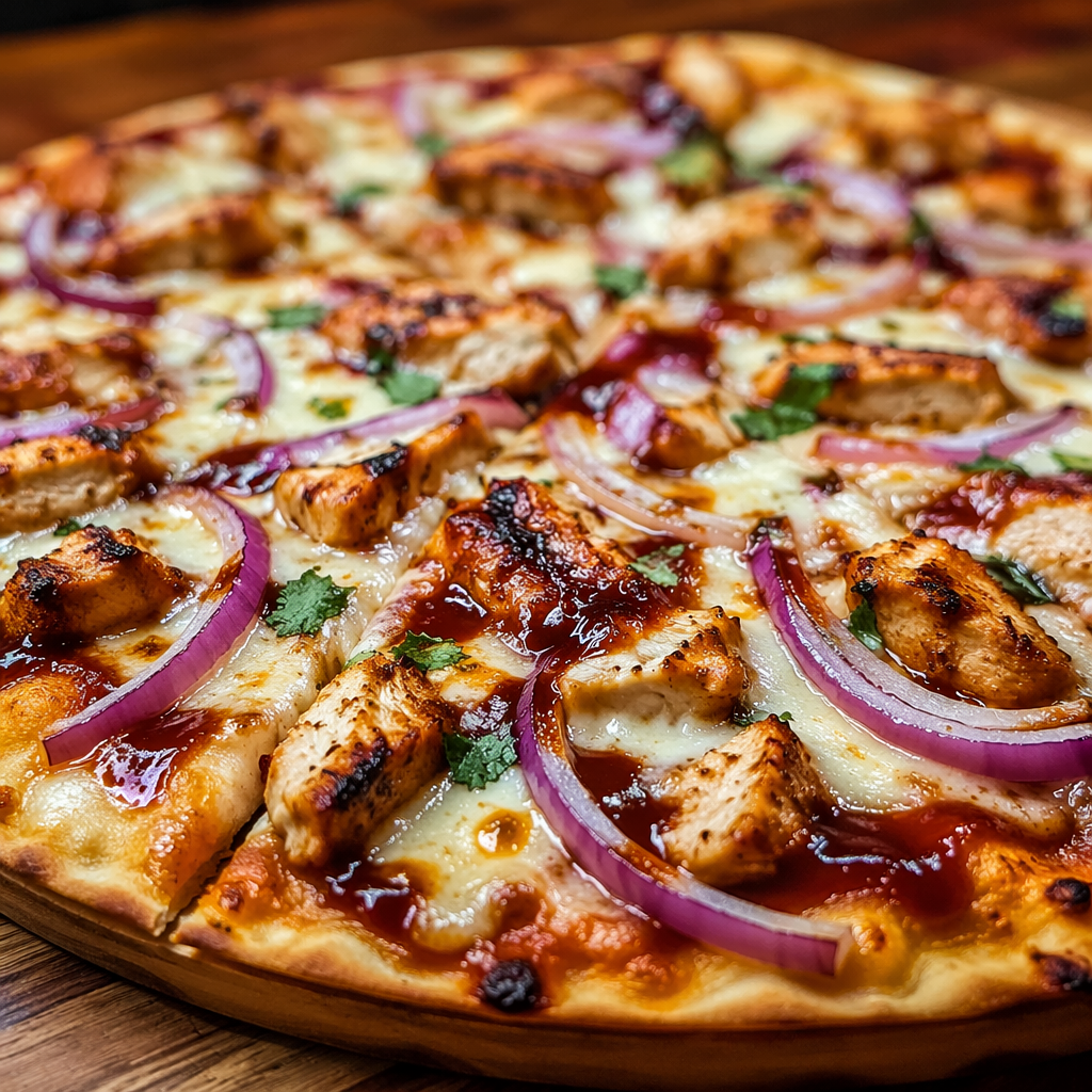 Low-Cal BBQ Chicken Pizza