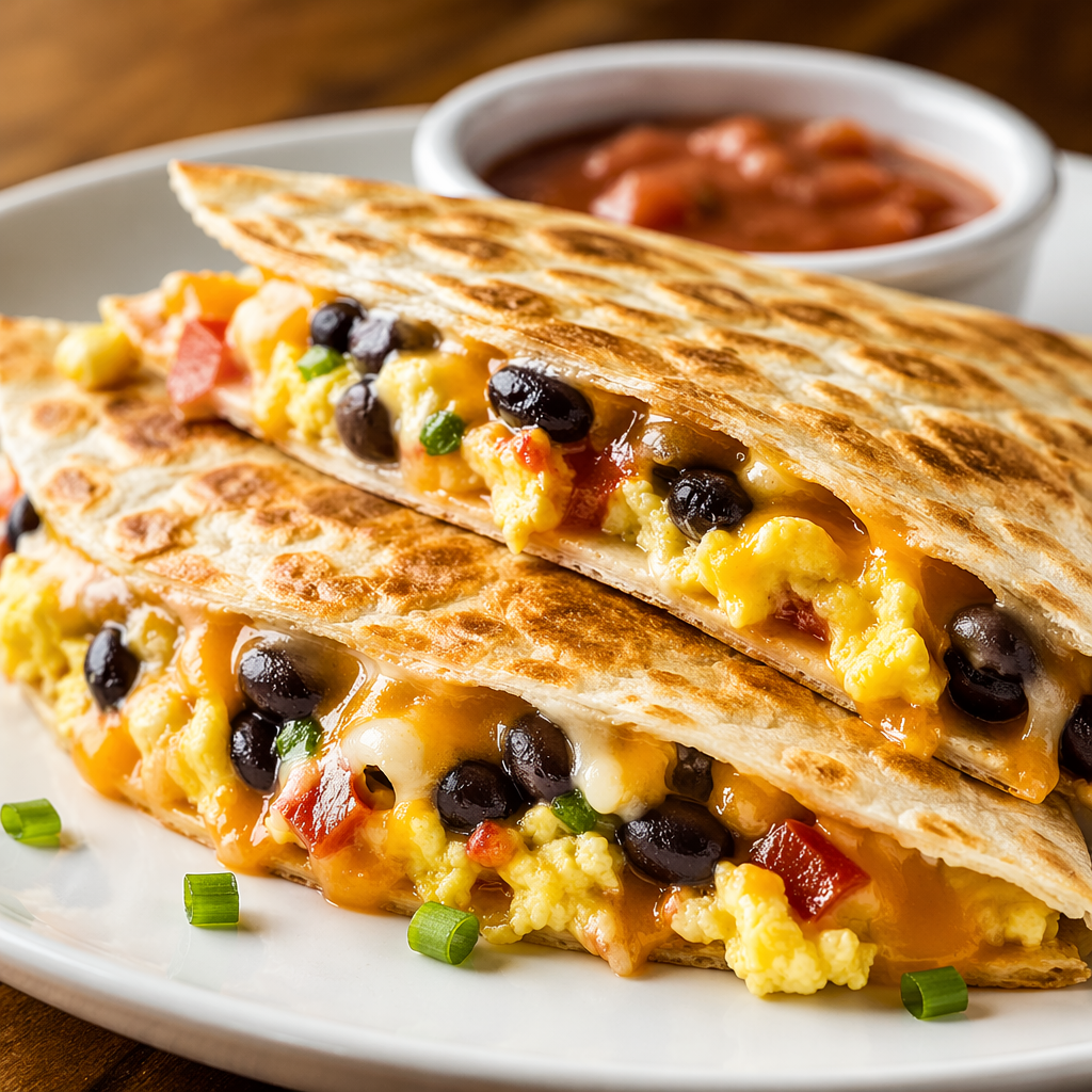 Egg & Bean Breakfast Quesadilla