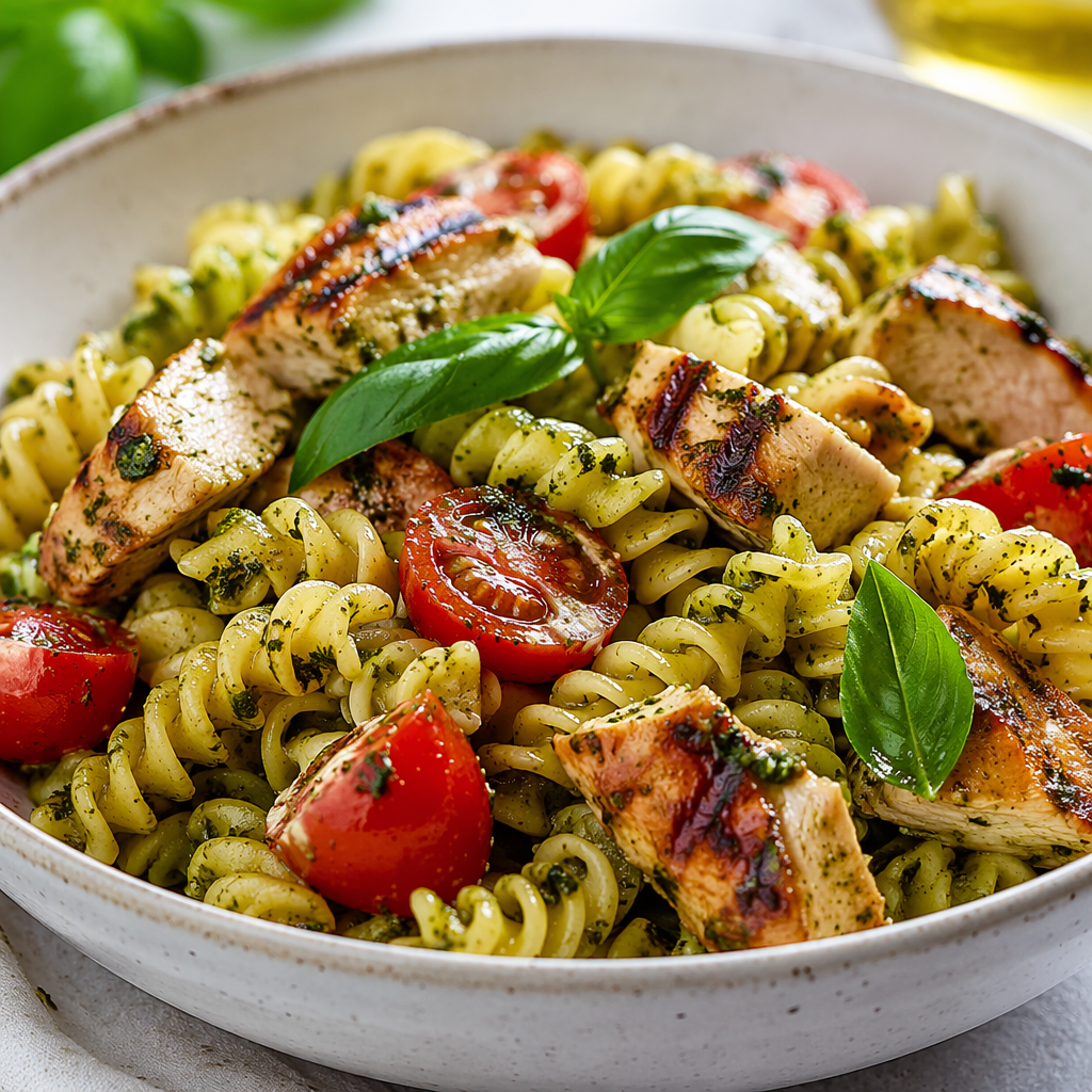 Chicken Pesto Pasta Salad