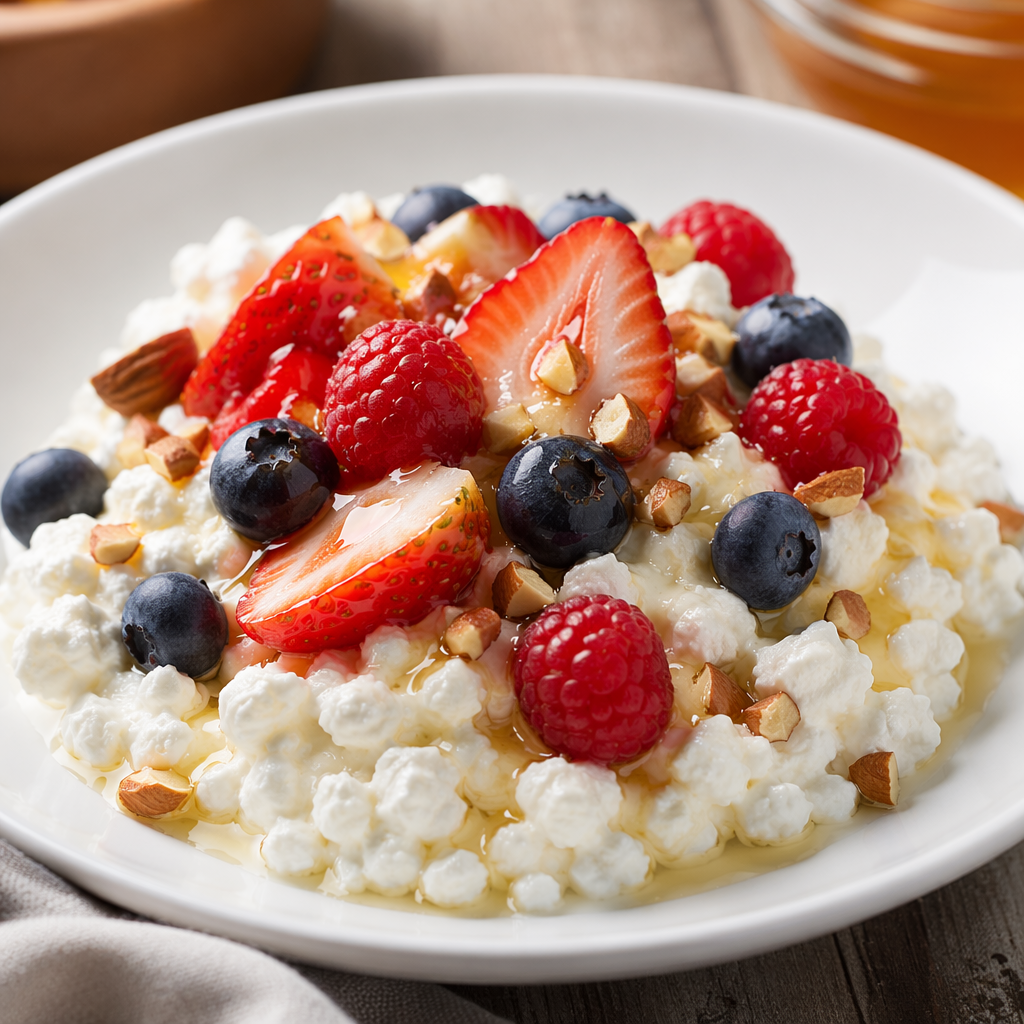 Cottage Cheese Berry Bowl