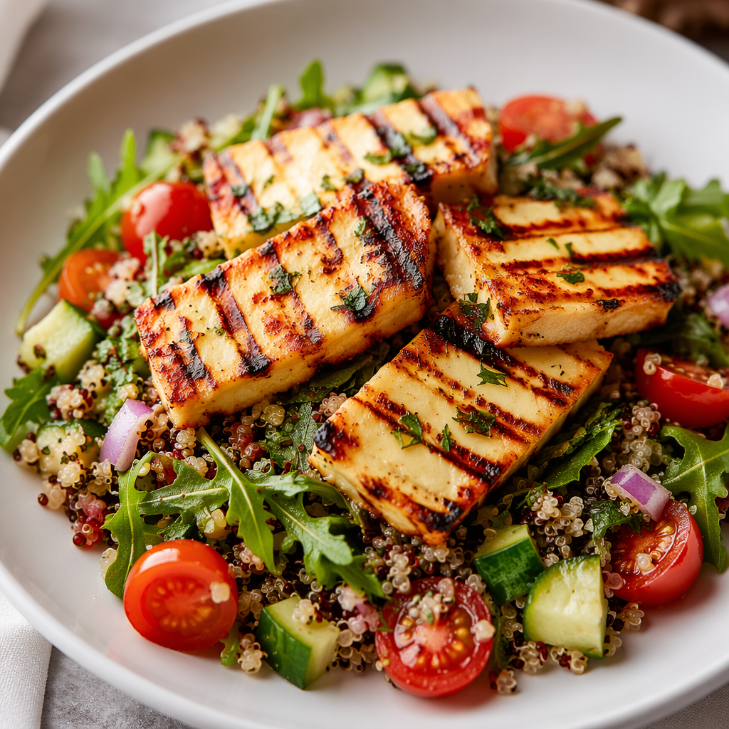 Grilled Halloumi & Quinoa Salad