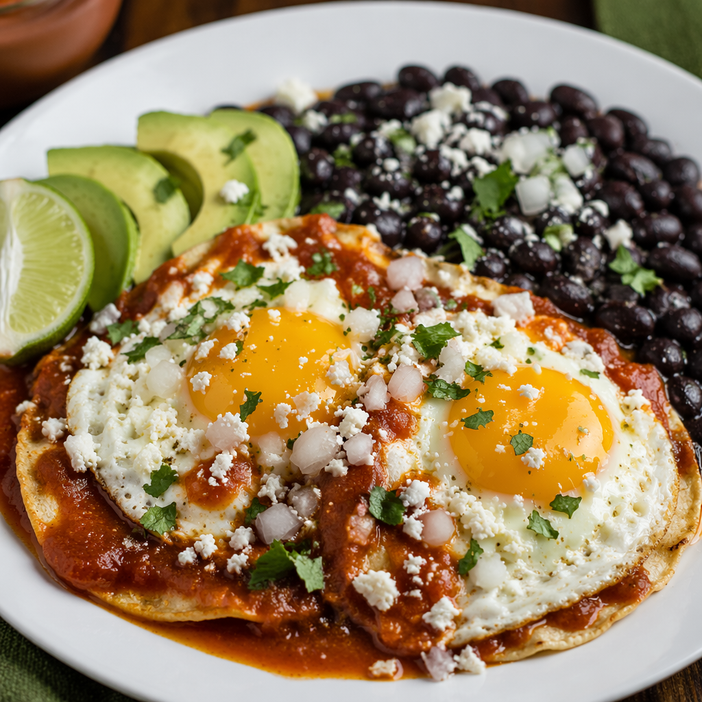 Huevos Rancheros with Black Beans