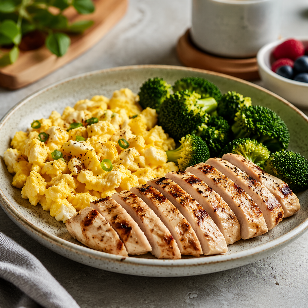 Low Carb High Volume Maintenance Breakfast