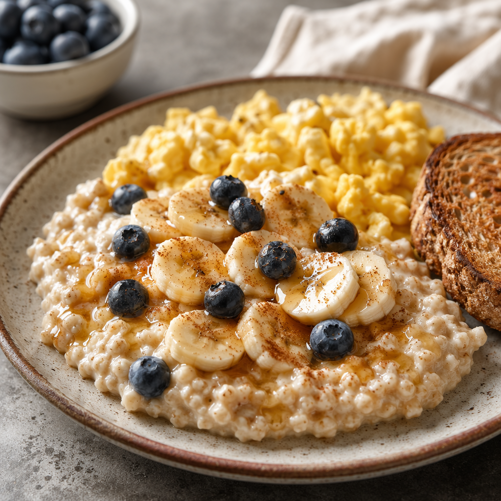 High Carb Low Volume Maintenance Breakfast