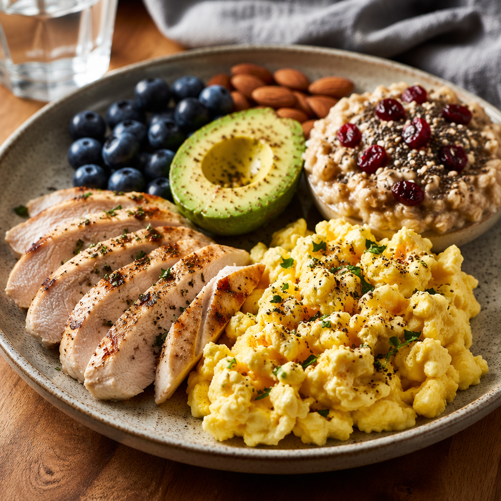 Balanced High Volume Muscle Gain Breakfast