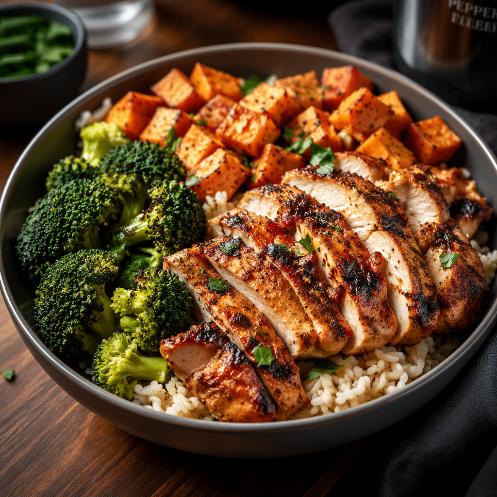 High Protein High Volume Muscle Gain Lunch