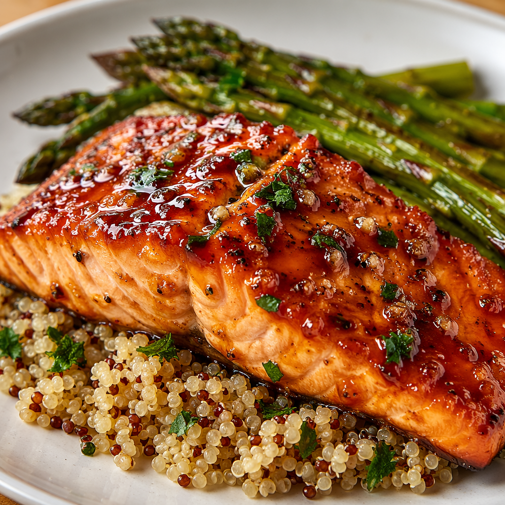 Sheet Pan Salmon & Quinoa