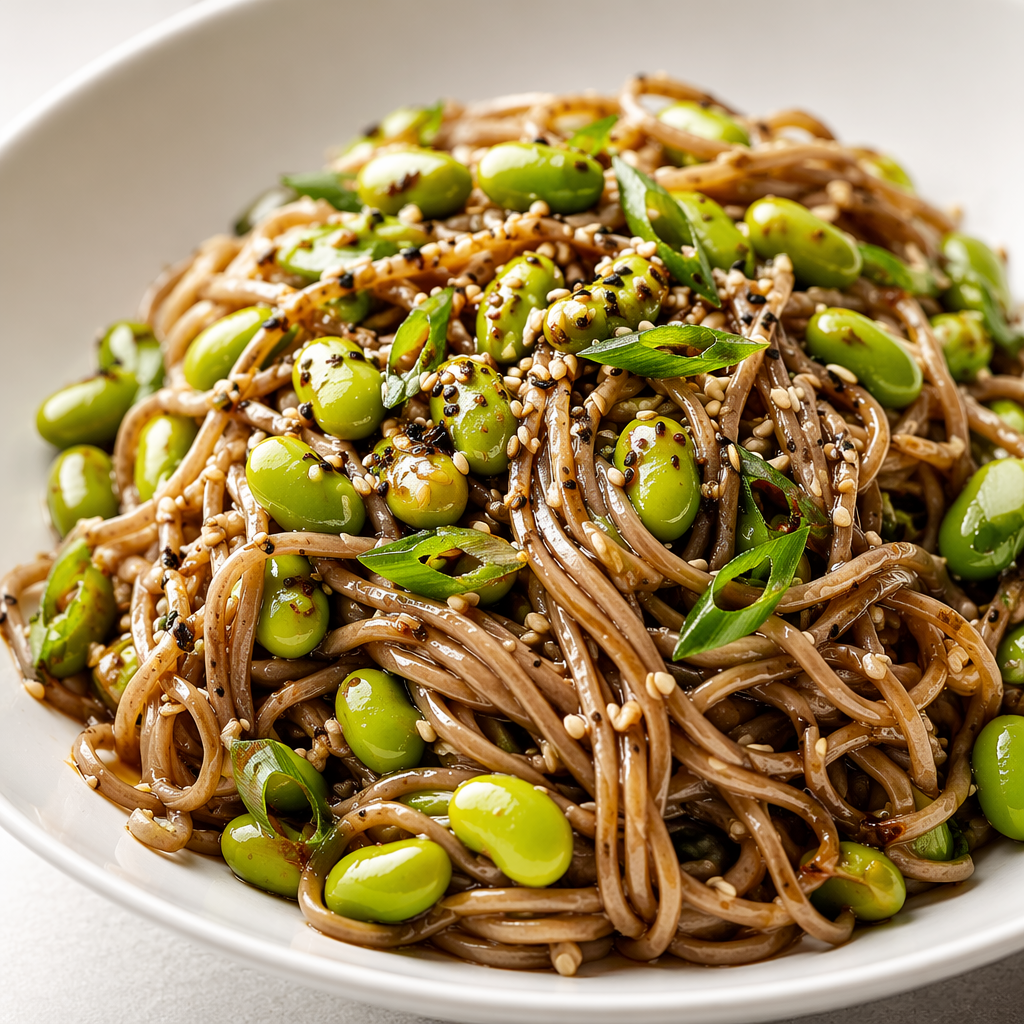Sesame Soba Bowl with Edamame