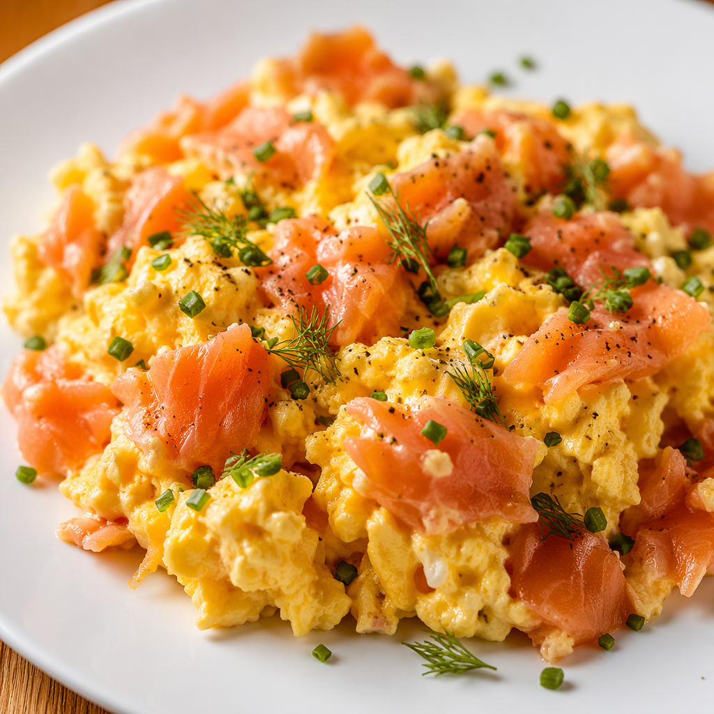 Smoked Salmon Egg Scramble
