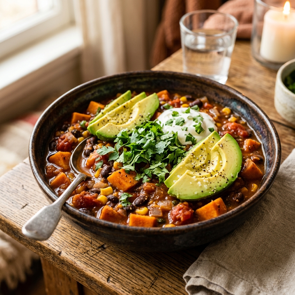 Sweet Potato Black Bean Chili
