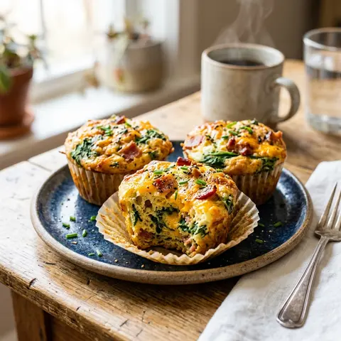 Keto Bacon & Egg Muffins