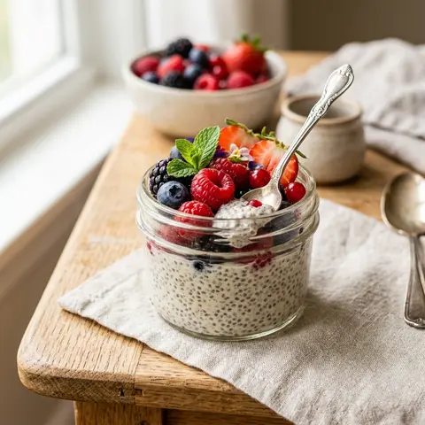 Vanilla Berry Chia Pudding