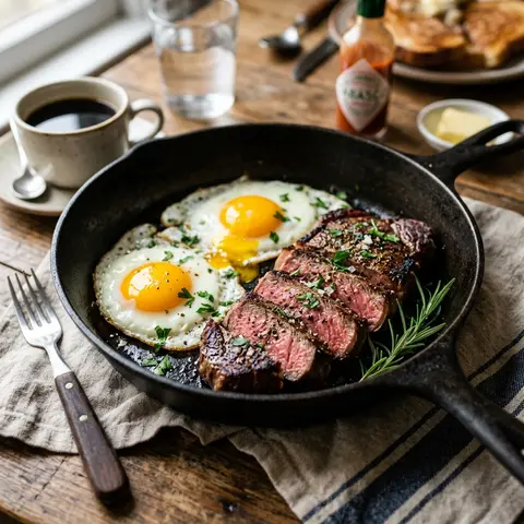 Classic Steak and Eggs