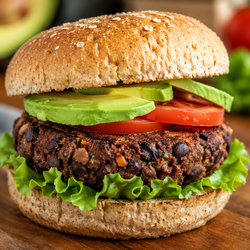 Spicy Black Bean Burgers